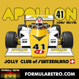 APOLLON FLY - LORIS KESSEL - 1977 F1 SEASON - Mug