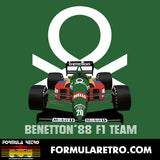 BENETTON B188 - 1988 F1 SEASON - Unisex t-shirt