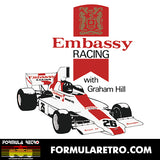 EMBASSY HILL - GRAHAM HILL - 1974 F1 SEASON - Unisex Hoodie