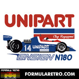 ENSIGN N180 - CLAY REGAZZONI - 1980 F1 SEASON - Unisex Hoodie