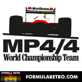 MCLAREN MP4/4 - AYRTON SENNA - 1988 F1 SEASON (V1) - Unisex Sweatshirt