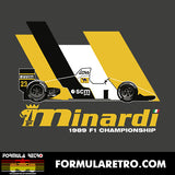 MINARDI M189 - PIERLUIGI MARTINI - 1989 F1 SEASON - Unisex Sweatshirt