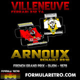 VILLENEUVE VS ARNOUX - DIJON 1979 - Short-Sleeve Unisex T-Shirt